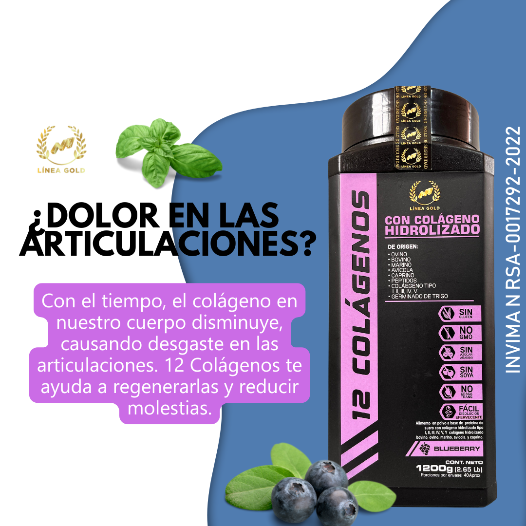 12 COLAGENOS PREMIUM 1200gm