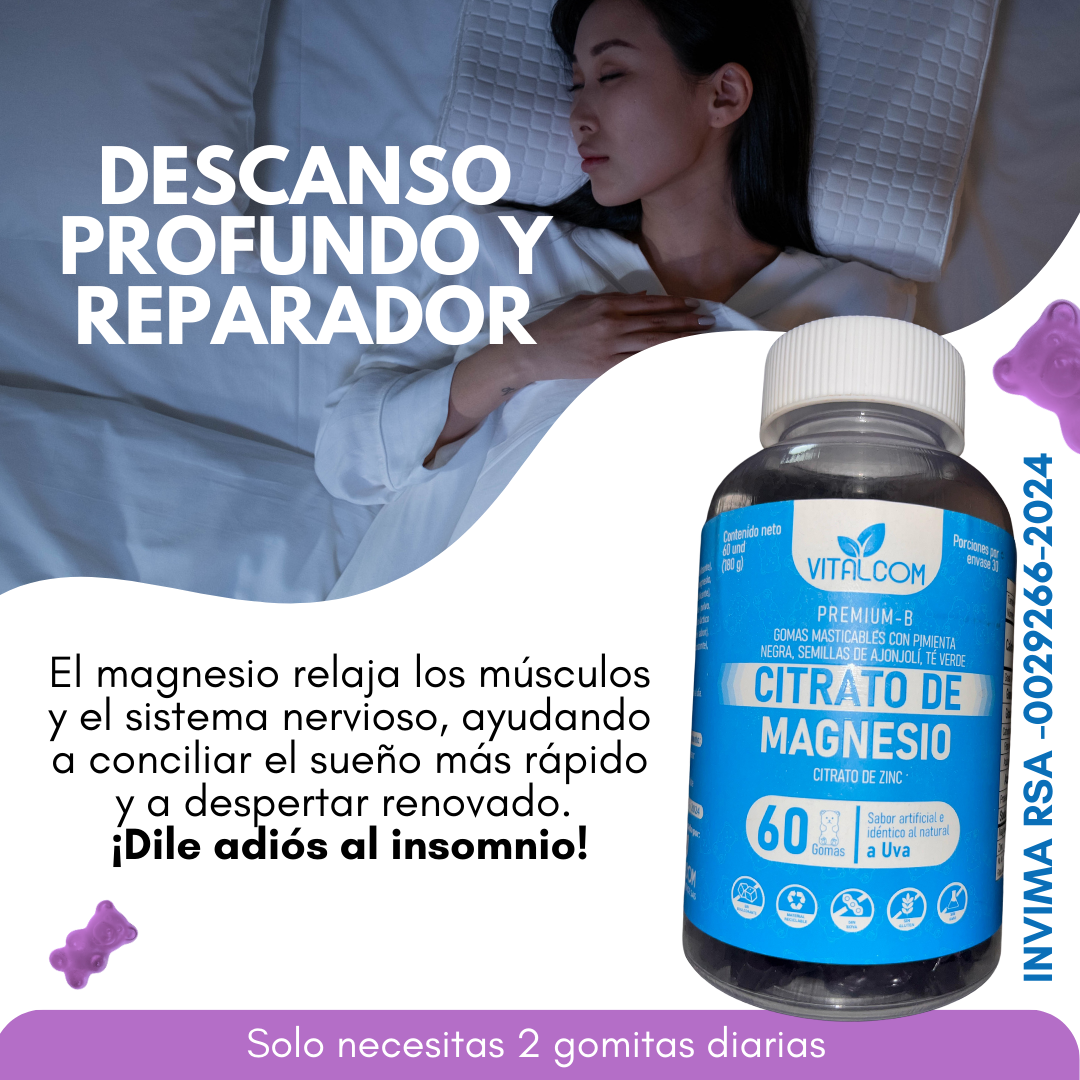 GOMAS CITRATO  DE MAGNESIO