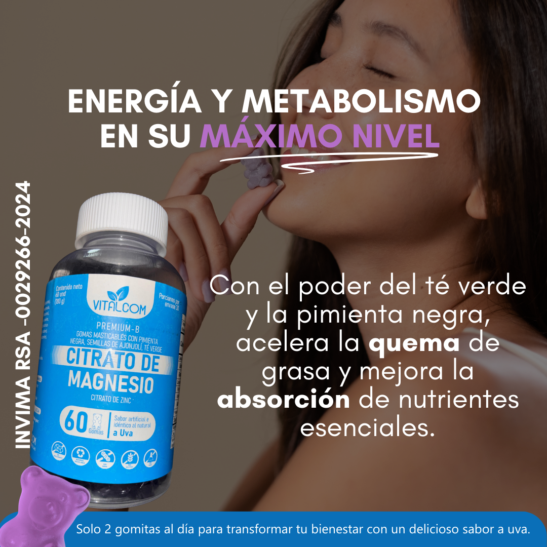 GOMAS CITRATO  DE MAGNESIO