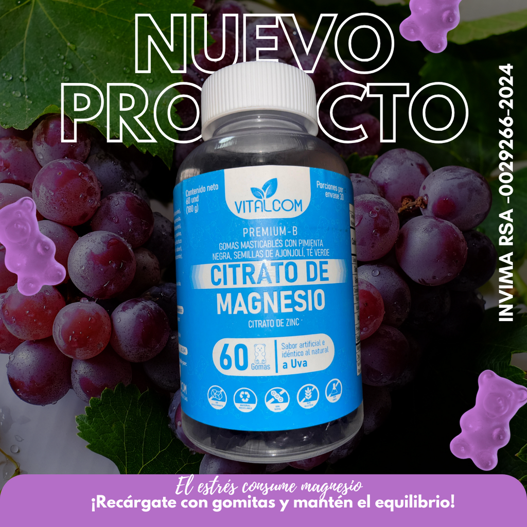 GOMAS CITRATO  DE MAGNESIO