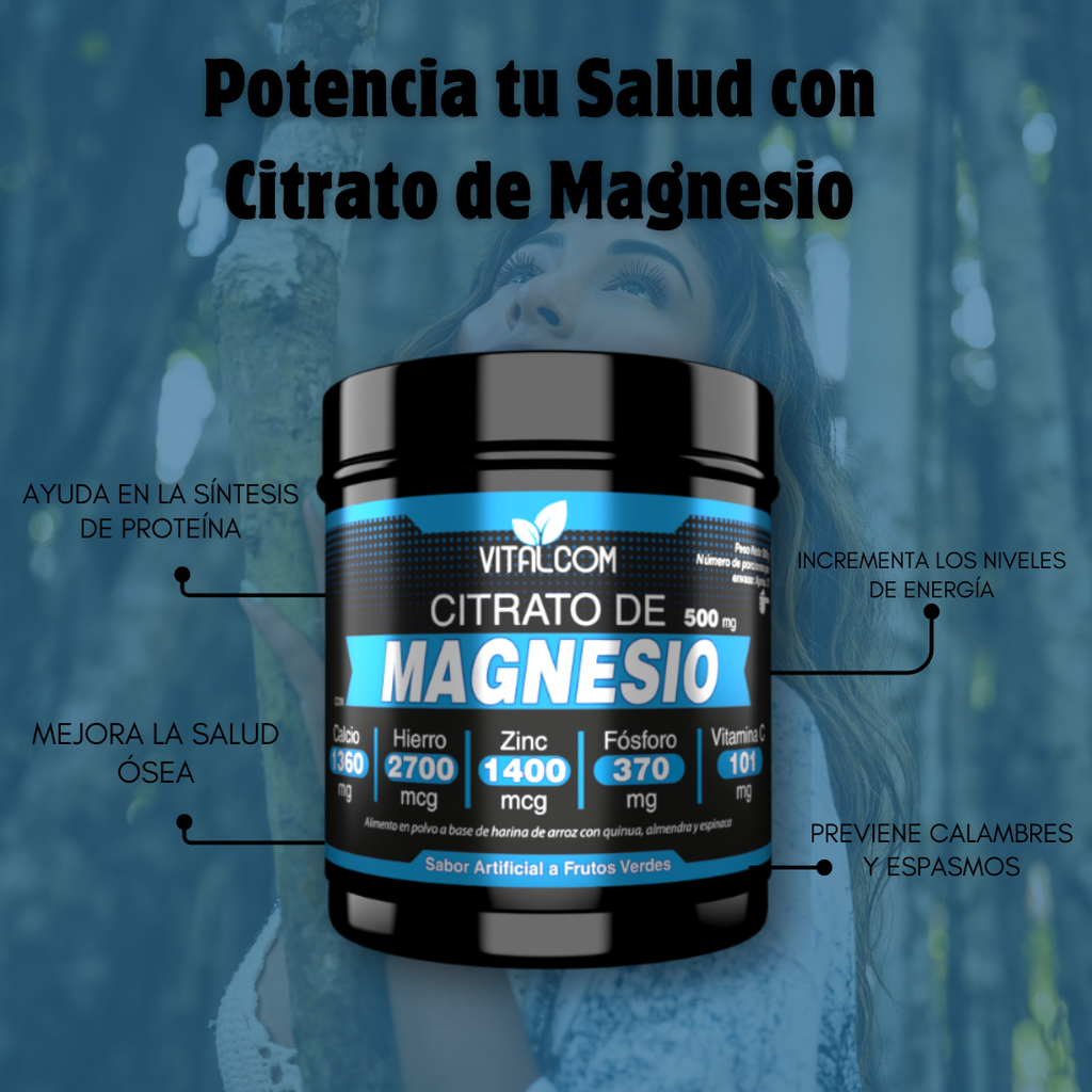 CITRATO DE MAGNESIO EN POLVO 500gr