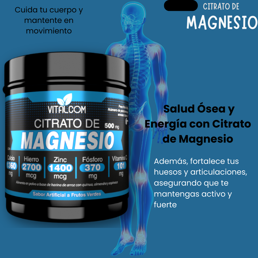CITRATO DE MAGNESIO EN POLVO 500gr